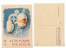 $ Pubblicitaria Infortuni INAIL 1948 Illustrata Piatti Nuova - Croce Rossa