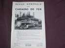 ANCIENNE REVUE GENERALE DES CHEMINS DE FER  ANNEE 10/1958 - Treinen