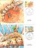 FDC 98 - POSTE 516 - 517 - REPTILES - LEZARDS CARTES - POSTCARDS - Sonstige & Ohne Zuordnung