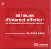 Kit De Connexion Internet Wanadoo 60 Heures - Kits De Connexion Internet