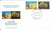 FDC 108 Nlle CALEDONIE - POSTE 440 - 441 - CRUSTACES - FDC