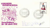 Torremolinos (Málaga) Congreso NCR CPC, 1972 Obliteration, Recommande Espagne - Franking Machines (EMA)