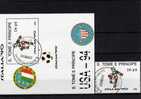 Maskottchen Fußball WM Italien 1990 St.Thomas-/Prinzen-Insel 1122 Plus Block 194 O 15€ Football Soccer Sheet Of Sao Tome - 1990 – Italy