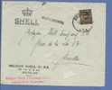 341 Op Brief  Met Naamstempel (Griffe) MARIEMBOURG Met Hoofding "SHELL  Petrol" (VK) - 1931-1934 Kepi