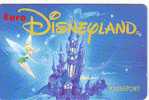 + PASSEPORT EURO DISNEYLAND FEE CLOCHETTE SERIE 00010 225.00 VALIDE 1 JOUR BON ETAT - Toegangsticket Disney