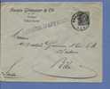 211 Op Brief / PAPIERS D'AFFAIRES,  Met Stempel CHARLEROY , Naar Bale (Suisse) - 1921-1925 Small Montenez