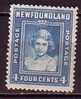 F0129 - BRITISH COLONIES NEWFOUNDLAND Yv N°221 (A) ** PERF 12.5 - 1908-1947