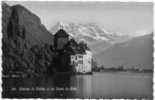 SUISSE..CHATEAU DE CHILLON ET LES DENTS DU MIDI..BORDS DENTELLESPHOTO GLACEE..EDIT COHEN.LAUSANE..NON ECRITE - Au