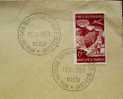 1951 YUGOSLAVIA CANCELATION ON COVER 1st PARACHUTTING WORLD CHAMPIONSHIP BLED PARACHUTING - Parachutisme