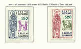 VATICANO 1979  16° CENTENARIO DI SAN BASILIO IL GRANDE VESCOVO GRECO. SERIE COMPLETA MNH** - Teologi