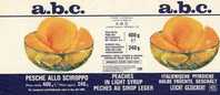 ABC Peaches (Pesche) - NUOVA (best Before End 1986) ** - Fruits & Vegetables