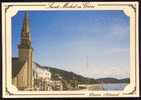 CPM  SAINT MICHEL EN GREVE  L´Eglise, Vue Générale Sur La Grève - Saint-Michel-en-Grève