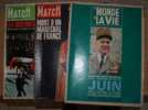 3 Revues Sur Le Maréchal JUIN - Informaciones Generales