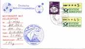 Helicopter Flight-MV. "Polarbjorn" Norwegian "Deutsche Antarktis Expedition" Cacheted Cover With ATM Stamps 1983 - Hubschrauber