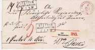 Brs191/ Marienwerder 28.12.71 (Reichspost) Paketbrief, AK Stpl.Stettin Paketausgabe - Cartas & Documentos