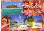 TAHITI -   Paysages De Tahiti Et De Ses Iles  -  3 Vues Et Tortue - Polynésie Française