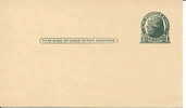 USA Postal Card 1 C GreenThomas Jeffersson Preprinted On Back  THE THOMAS K YOUNG BIBLE CLASS - Andere & Zonder Classificatie