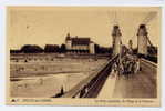 P4 - SULLY-sur-LOIRE - Le Pont Susppendu, La Plage Et Le Château (carte Animée) - Sully Sur Loire