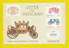 VATICANO 1985  ESPOSIZIONE FILATELICA INTERNAZIONALE "ITALIA´85" A ROMA. BF YT 8 MNH** - Stage-Coaches