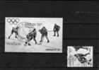 Eishockey-Spiel Winter-Olympiade Sarajevo 1984 Laos 705 Plus Block 99 O 6€ Fogli Bf Olympic Bloc Wintersport Sheet Lao - Hiver 1984: Sarajevo