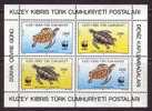 1992 NORTH CYPRUS WORLD ENVIRONMENT DAY SEA TURTLES SOUVENIR SHEET MNH ** - Turtles