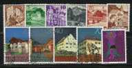 R184.-.LIECHTENSTEIN .- LOT OF 11 DIFFERENT STAMPS.MNH/ USED .- EARLIES AND MODERN. VALUE : 18 EUROS - Gebraucht