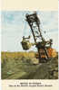 Electric Shovel, 'Brutus In Kansas' Hallowell KS Coal Mining World's Largest Electric Shovel On Vintage Postcard - Bergbau