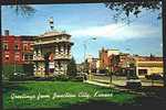 AK  CITY PARK & MAIN STREET,  Junction City, Kansas  TOPEKA, KS 666 28 APR 1988 PM Nach Hammelburg - Andere & Zonder Classificatie