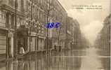 CP 92  CLICHY  Boulevard National  ( Crue 1910) Magasin A . VIDAL - Clichy