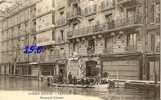 CP 92  CLICHY  Boulevard National  ( Crue 1910) Magasin LAROCH .A Constructeur Mécanique, Comptoir National D'escompte - Clichy