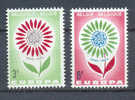 Belgie Ocb Nr : 1298 - 1299 **    (zie Scan) MNH Europa - 1964