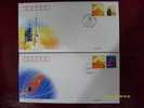 2008 CHINA SPACEMAN-SHENZHOU-VII COMM.COVER 4V - Lettres & Documents