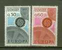 EUROPA ANDORRE N° 179 & 180 ** - 1967