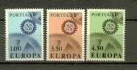 EUROPA PORTUGAL N° 1007 à 1009 ** - 1967