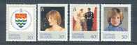 Cayman Islands         "Princess Diana"       Set       SC# 486-89 MNH** - Kaimaninseln