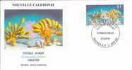 FDC 181 Nlle CALEDONIE - POSTE 557 - FOSSILE VIVANT - FDC