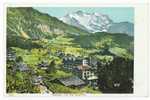 Schweiz/Suisse: Farb-AK Wengen Und Die Jungfrau, 2 Scans - Wengen