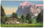 Schweiz/Suisse: Farb-AK Grindelwald - Chalet Mit Wetterhorn, 2 Scans - Grindelwald