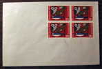 Suisse 1959, 372, Faune-Enveloppe Réponse-Bloc Neuf, O - Lettres & Documents