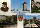 CPSM . MOUILLERON EN PAREDS. LES GRANDS HOMMES VENDEENS. 5 VUES ET  BLASON. - Mouilleron En Pareds