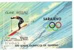 Abfahrts - Ski Winter - Olympiade In Sarajevo 1984 Guinea Bissau 716 + Block 255 O 4€ - Hiver 1984: Sarajevo