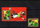 Stürmerbeine Fussball-WM 1990 In Italien Guinea Bissau 1080 Plus Block 281 O 5€ Football Bloc Soccer Sheet Of Africa - 1990 – Italy