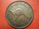 3048  AUSTRALIA  ONE PENNY   CANGOO  KANGOO CANGURO ANIMAL   AÑO / YEAR  1942   XF - Penny