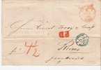 Ndp103/ NORDDEUTSCHER-POSTBEZIRK -  Ratibor F-Stempel 1861, Frankreich Par Erquelines (nach Reims) - Briefe U. Dokumente