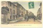 01 // TREVOUX, Rue Du Palais, Jour De Marché, BF 29 / Colorisée, ANIMEE, HOTEL DU COMMERCE à Gauche - Trévoux