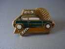 Pin's Peugeot 205 Roland Garros, Cours De Tennis, Raquette - Tennis