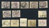 Victoria  SG 190  Seven Good Stamps CV 15 £ Each    (reversed Are Gifts) - Usados