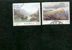 Norway - Scott # 633-634 Ferry In Hardanger Fjord And Stugunoset From Filefjell - Used Stamps