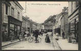 CPA   27  IVRY La BATAILLE   Vue Prise Grande Rue  Grand Dépôt De Journaux Café  Magasins Cliché G. Foucault Ed Germain - Ivry-la-Bataille