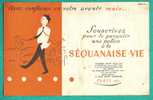 1 Buvard Assurance La Sequanaise Vie Paris 1954 - Bank En Verzekering